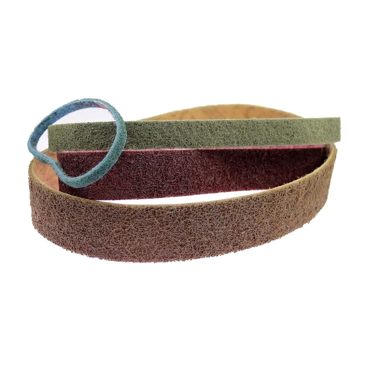 Vlies-Nylon-Schleifband, braun, rot, blau, grau, sehr grobes Schleifen bis feines Polieren, 1 Stück(Grey,915 X 100 mm)