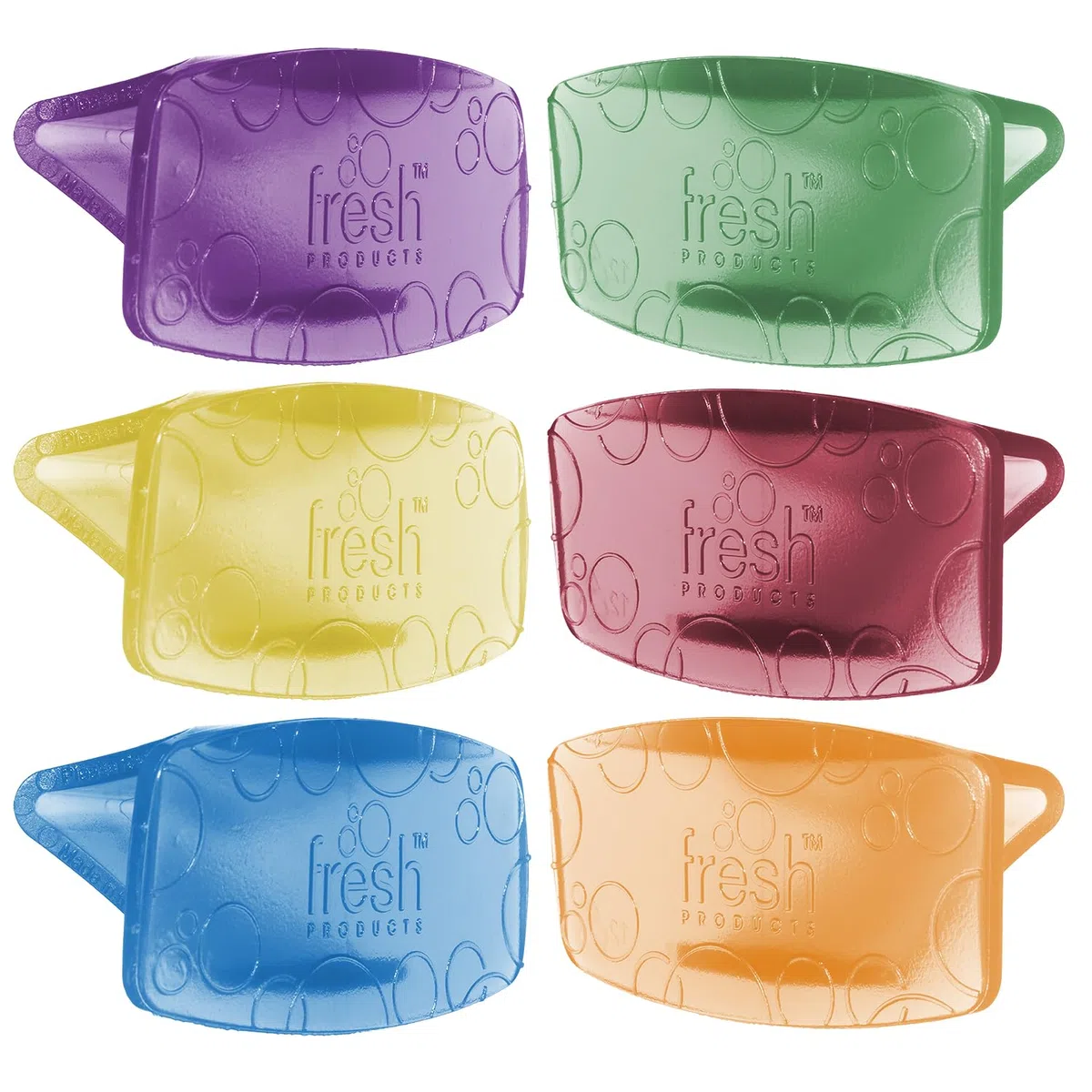 Fresh Products Eco Bowl Clip Lufterfrischer, vielseitiges Design, WC- und Müllerfrischer – chemikalienfreie natürliche Öle – diskret – hält 30 Tage – hergestellt in den USA – 6 Stück
