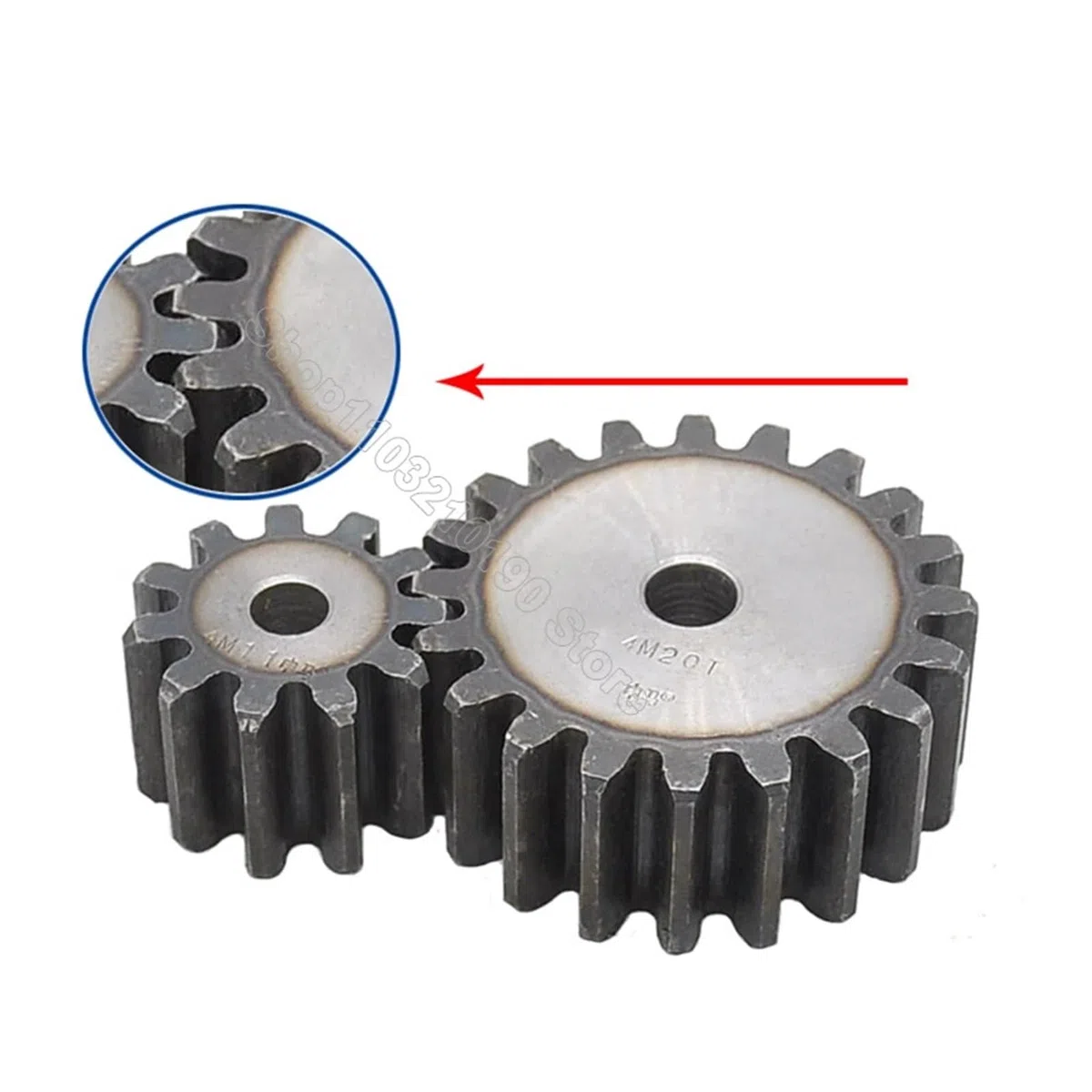 4M Stirnrad Prozessloch 4 Mod Ritzel 10 11 12 13 14 15 16 17 18 19 20 21-80(12 Teeth)
