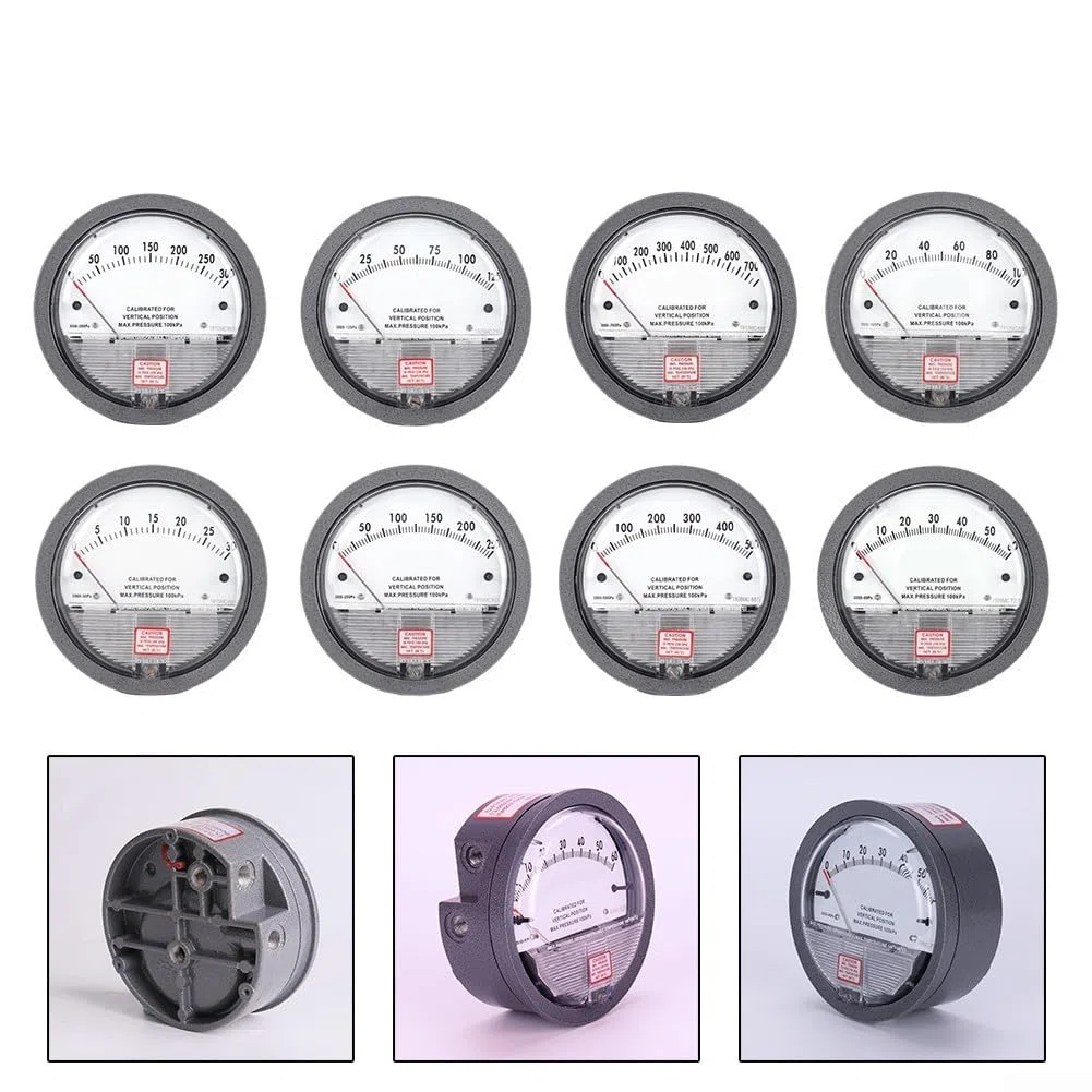 Differenzdruckmessgerät Barometer, hervorragende Anti-Vibrations-Leistung, flexible Installationsmöglichkeiten (0-100pa)