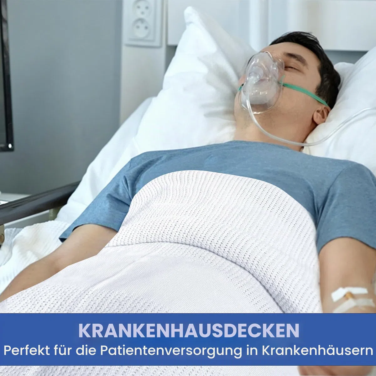 Linteum Textil-Krankenhaus-Thermodecke, 168 x 228 cm, 100% Baumwolle, atmungsaktiv, weich und gemütlich, offenzelliges Design, Bettdecke für Bett, Couch, Sofa-Überwurf für alle Jahreszeiten, 1,1 kg,
