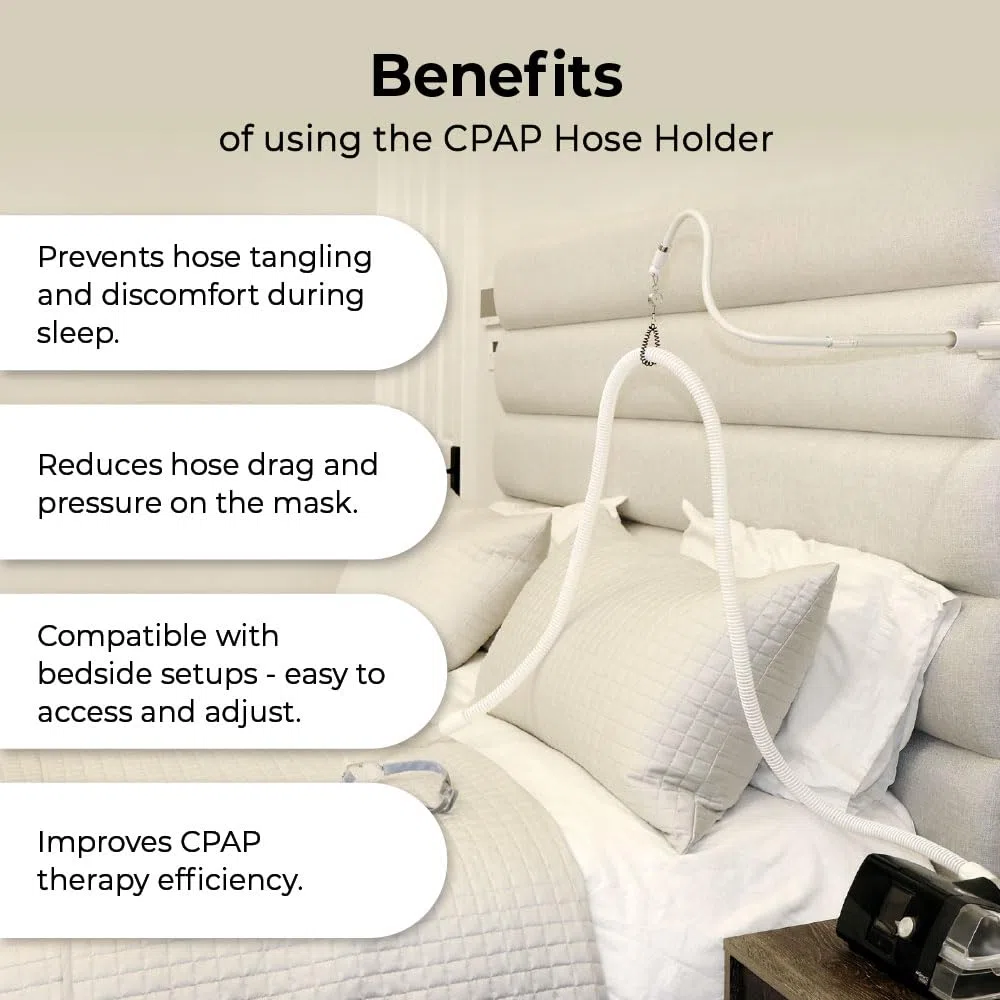 Best in Rest - CPAP-Schlauchheber und Schlauchunterstützung - Keine Montage erforderlich - Flexibel, um in jeden Raum zu passen