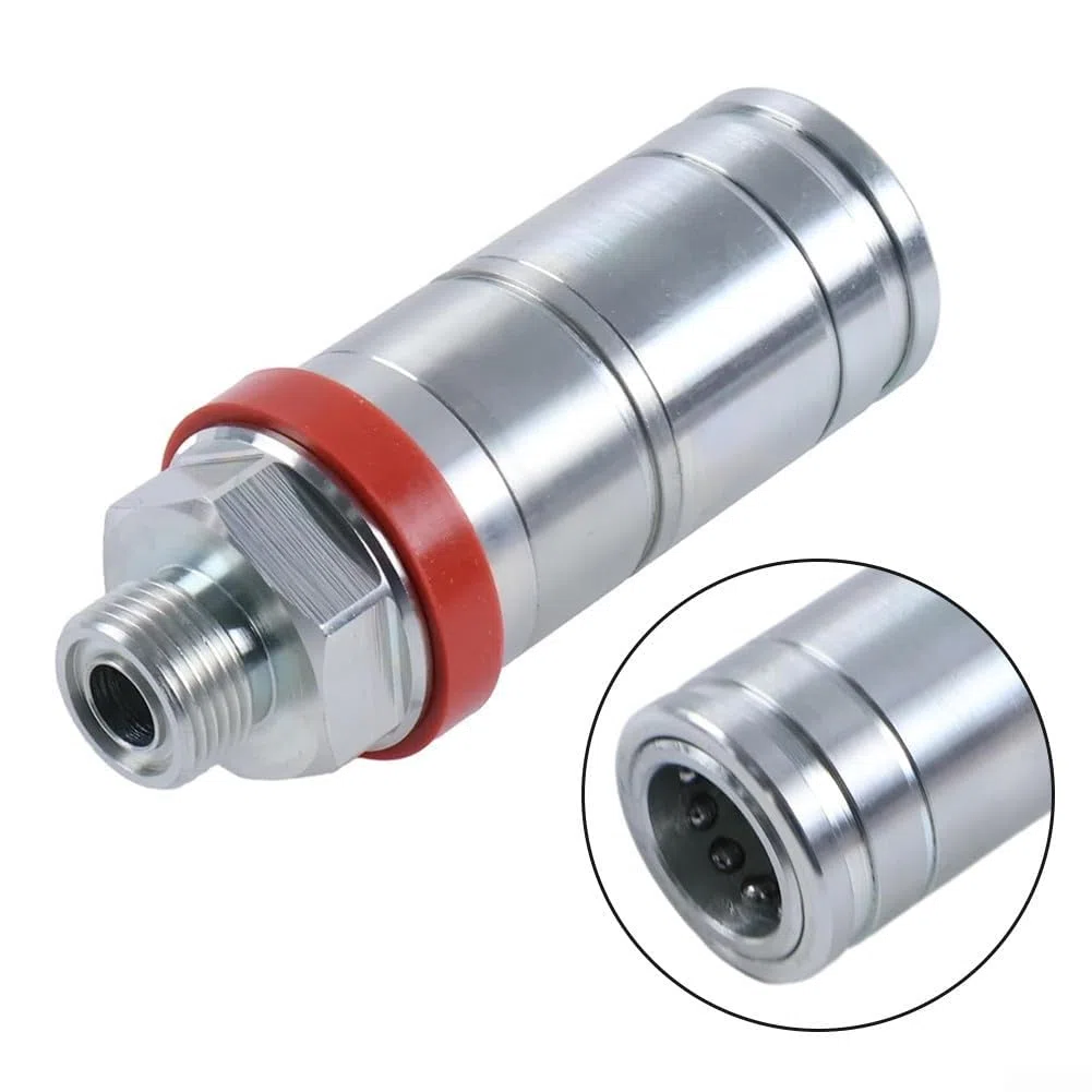 Hydraulische Schnellverbindungskupplung SJ11129 RE219420 M22 x 1,5 Stecker kompatibel mit 5200 5300 5400 Serie Traktoren 1/2 Zoll Stahlkupplung