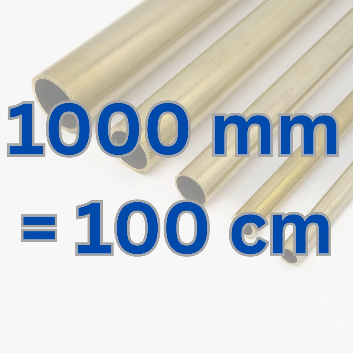Messing Rohr CuZn37 Ms63 Rundrohr Durchmesser 2-32mm, 50-2000mm Länge 0,5-2mm Wandstärken Rundprofil Profil Hohlprofil, Stab Stange