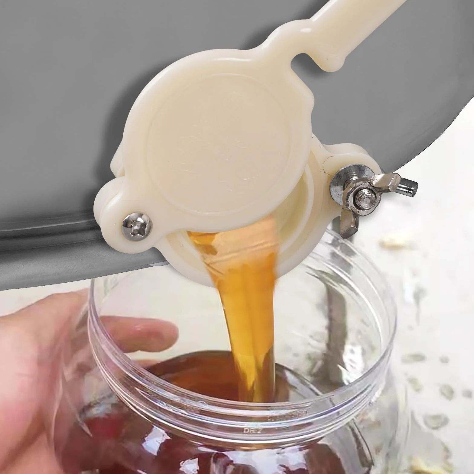 5 Stück honighahn abfüllanlage Honig Tor ventil，hahn Bienenzucht，honigtorventil Kunststoff Honig，ventil Bienenzucht Werkzeug，imkereiausrüstung zubehör