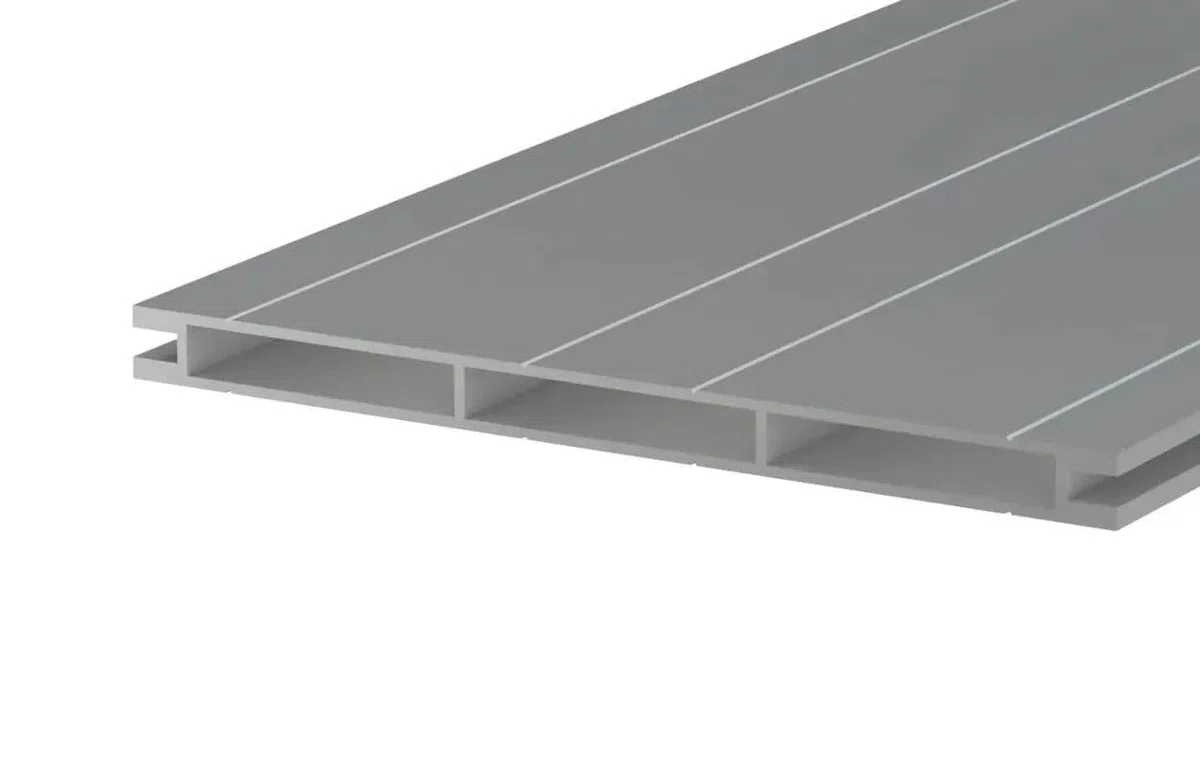 Gartenwelt Riegelsberger Alu-Bodenprofil Cleverdeck 10x145 mm Länge 110 cm | Aluminium Unterkonstruktion für Terrasse und Doppelboden | Witterungsbeständig, formstabil & beidseitig nutzbar