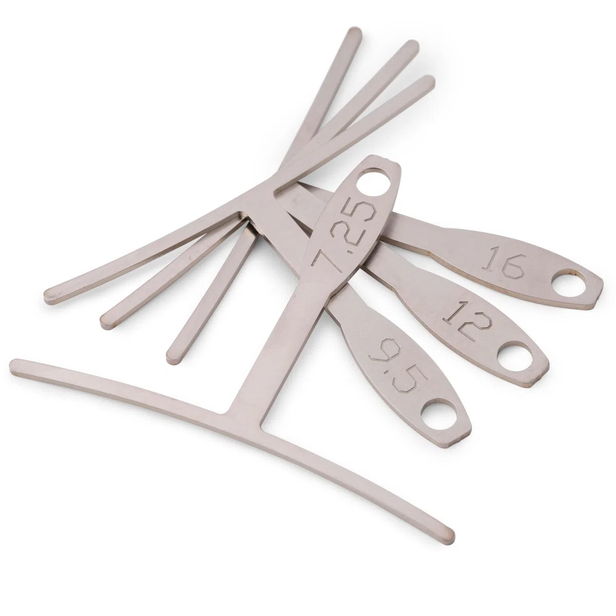 StewMac Unterstrich-Radiusmessgeräte, Standardbreite, Set mit 4 Stück – (19,8 cm, 24,9 cm, 30,5 cm und 40,6 cm)