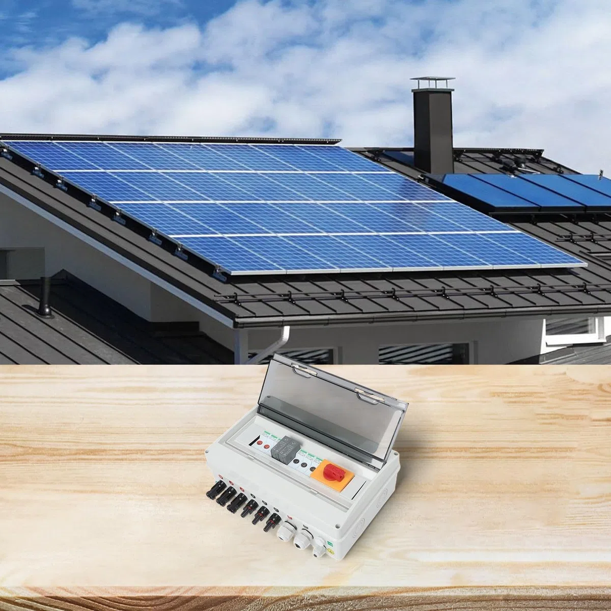3 in 1 Out Solar PV Combiner Box 1000V with Reliable DC Components and Multiple Safety Protections for Solar Arrays