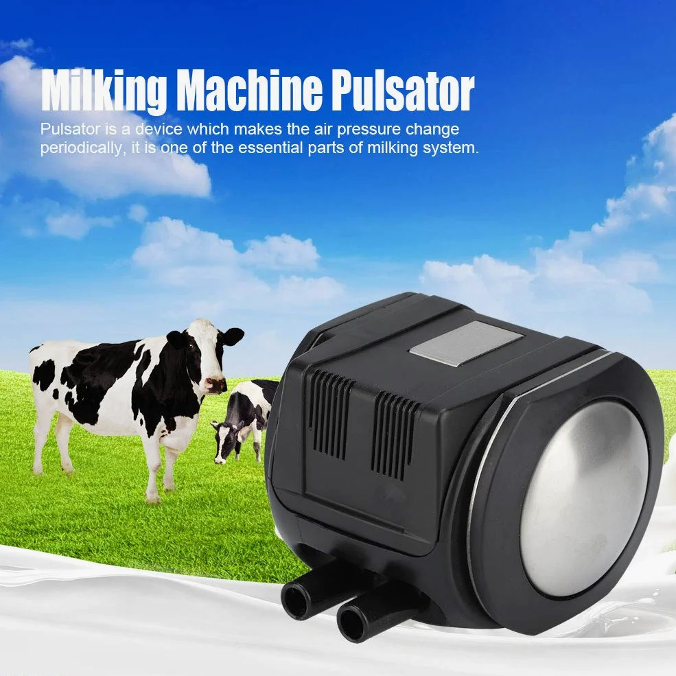 Fyearfly Melkmaschine Pulsator, Pneumatischer Melken Pulsator, HP102 Melkpulsator Kuhmelkmaschinenzubehör Landwirtschaftliche Ausrüstung mit Zwei Ausgängen für Kuh Schaf Melkmaschine