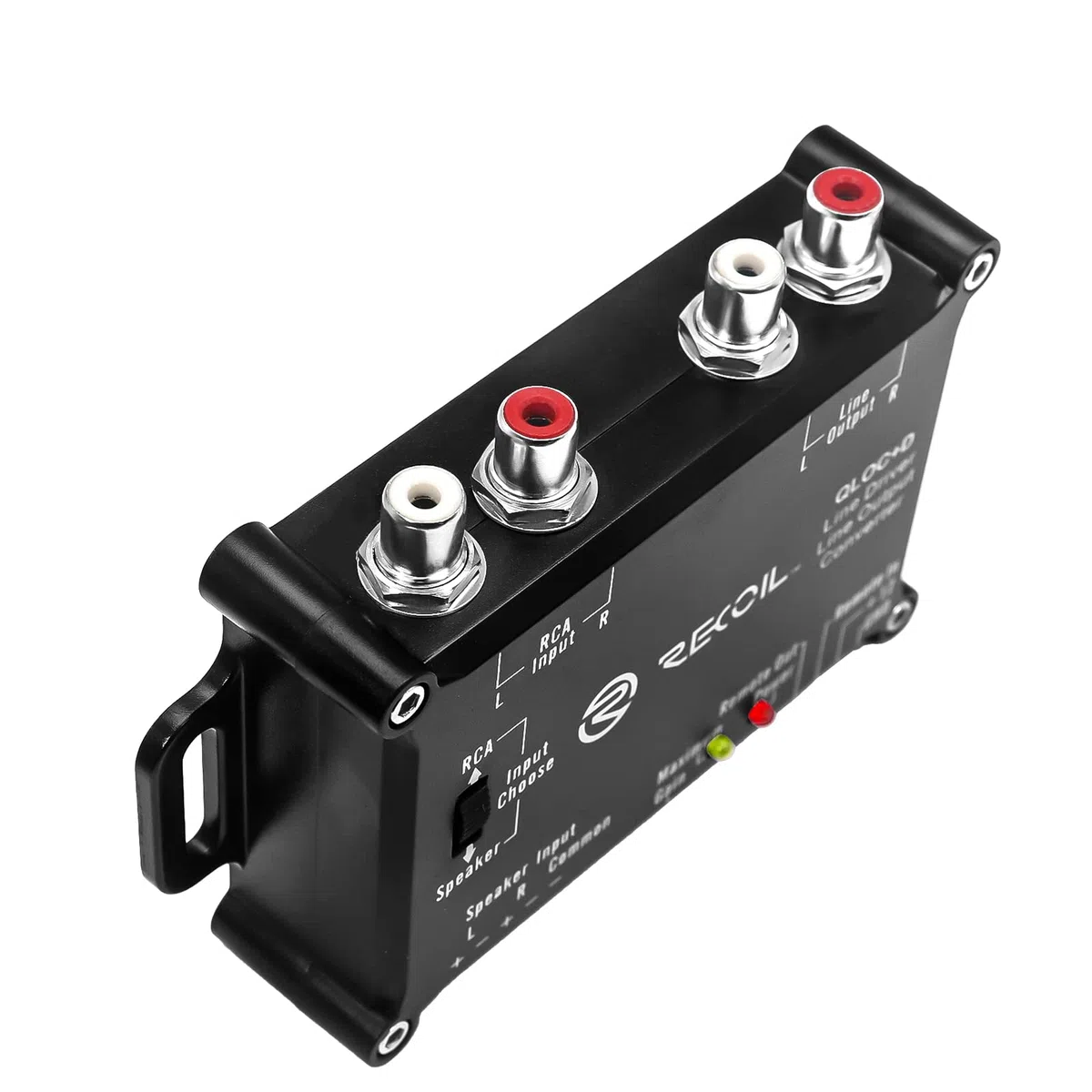 RECOIL LOCD 2-in-1 Aktiver Line-Out-Konverter & Line-Treiber | 2-Kanal, 10V Cinch-Ausgang, Auto Sense Remote, Hochpegel-Adapter für OEM-Nachrüstung