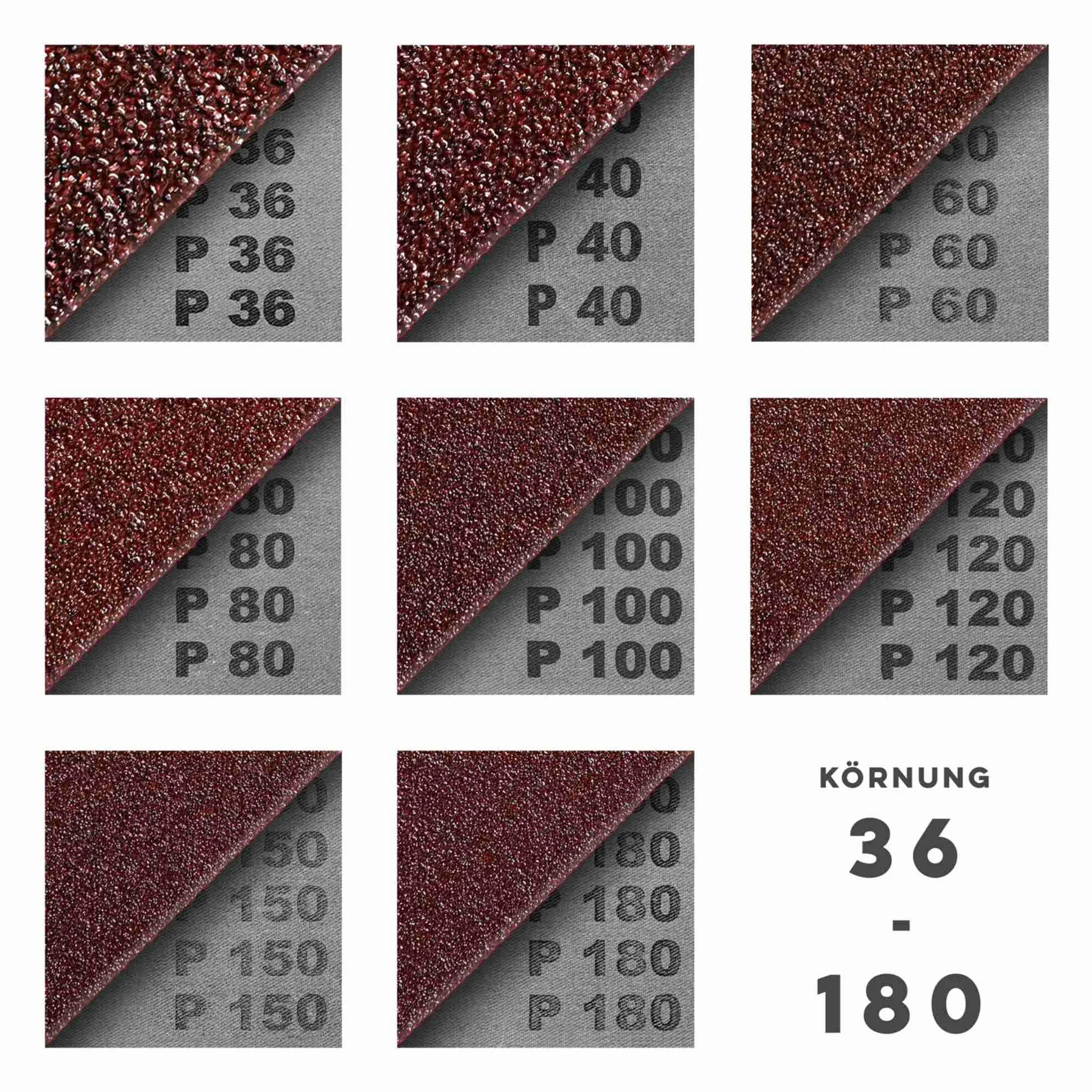 Korund Schleifband – 150 x 2000 mm – Körnung P80 – 5 Stück – für Holz & Metall – reißfeste halbflexible Gewebeunterlage – Profi-Schleifbänder für Bandschleifer und Kantenschleifmaschinen