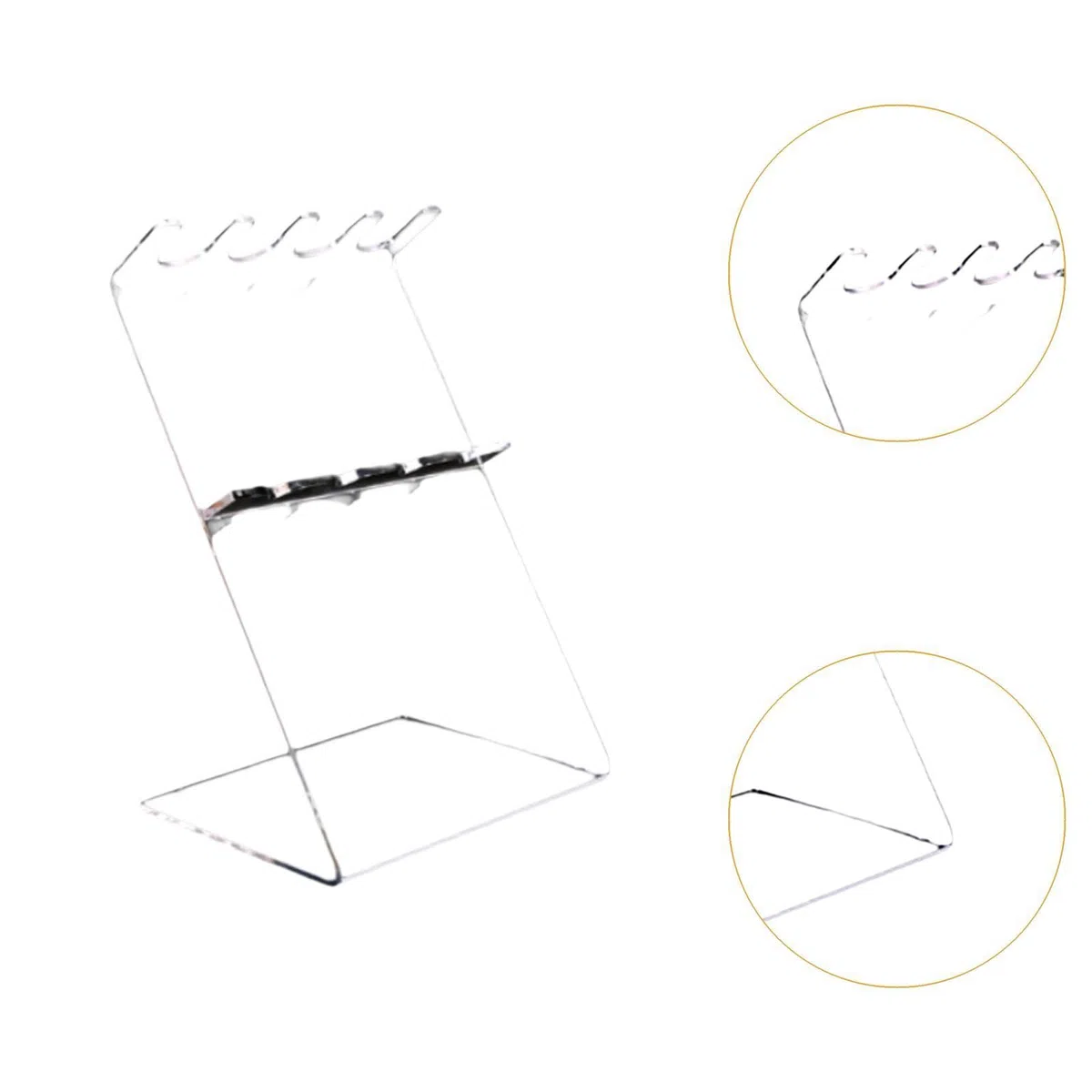 Sharplace Pipettengestell Pipettenständer Zubehör Praktisches, stabiles, multifunktionales Mikropipettengestell Pipettenständer aus Acryl Laborbedarf, 4 Löcher