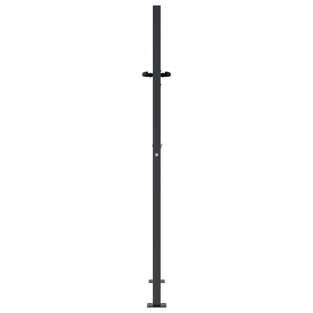 Gartentor Anthrazit 105x155 cm Stahl mit Quadratischem Design, Abschließbar Hoftor Eingangstor für Garten Terrasse, Tor Zauntor Gartenpforte