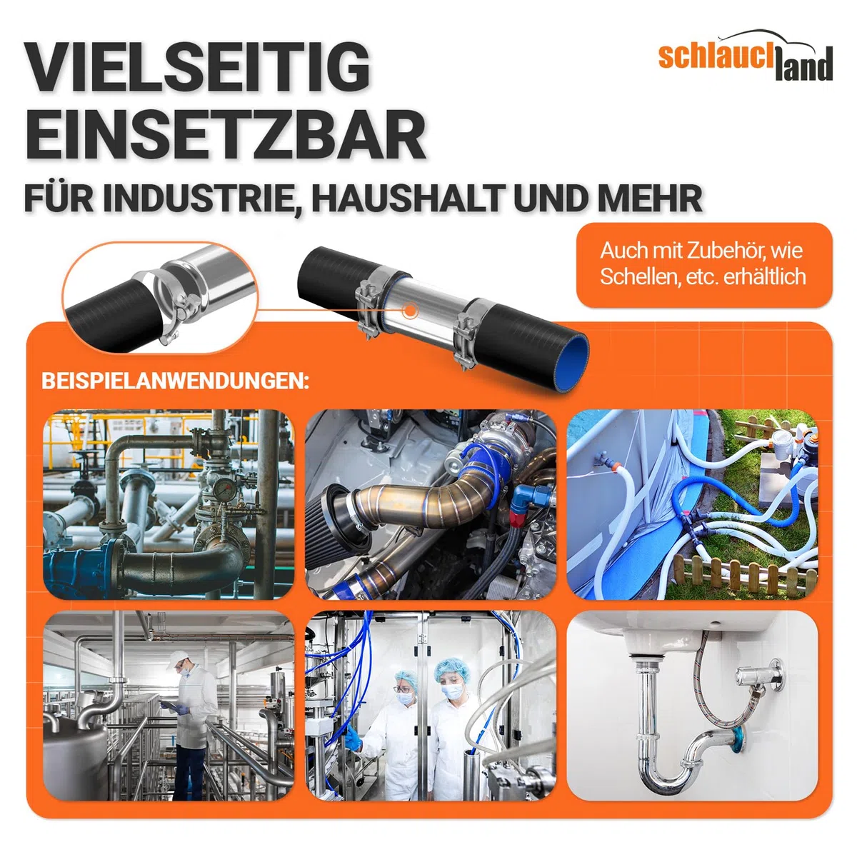 60cm Edelstahl-Rohr AD-Ø 54mm poliert & gebördelt V2A 1.4301 INOX rostfrei | AUSWAHL GRÖSSEN 13-200 mm | Edelstahl Rund-Rohr Motor KFZ LLK Turbo Kühler Heissluft Abgas Auspuff DIN EN 10217-7