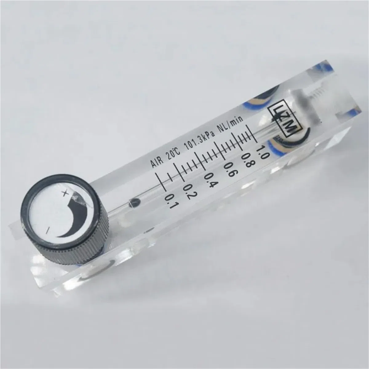 0,1–35 l/min, 6–400 ml/min, passend for 6/8/10/12 mm Rohr, anpassen, Luft-Stickstoff-Durchflussmesser, Rotameter mit Steuerventil LZT-6T(6-60ml Per Min,Tube OD 6mm)