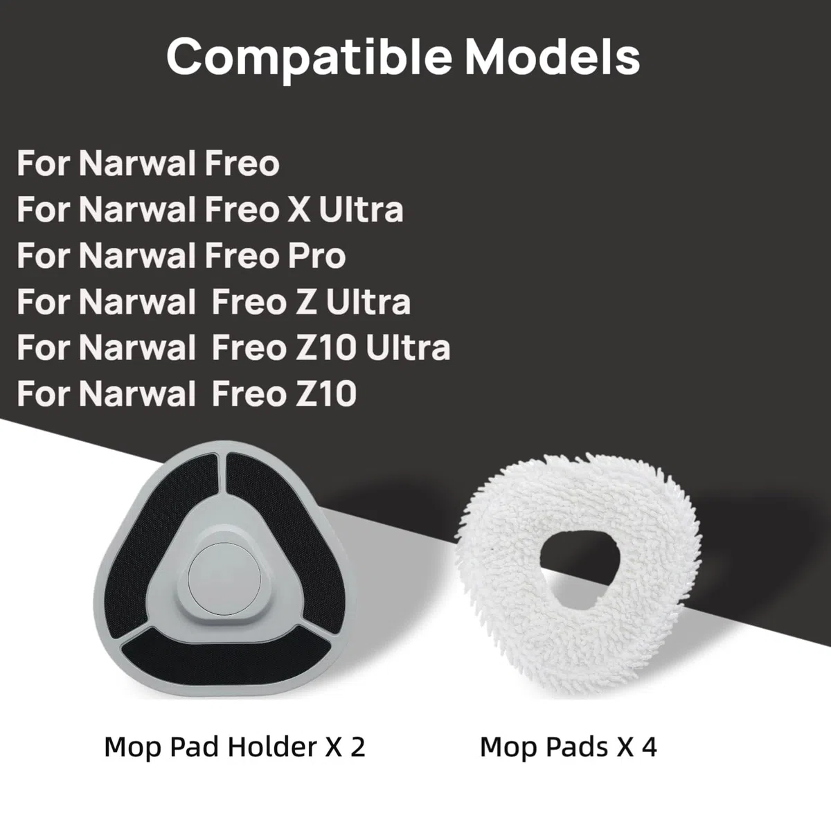 Wischtuchhalter für Narwal Freo X Ultra, Freo, Freo Pro, Freo Z Ultra, Freo Z10, Z10 Ultra Staubsauger, Freo Z Ultra Mop Pad Board Halter Zubehör, Freo X Ultra Mop Pad Platte Ersatzteil