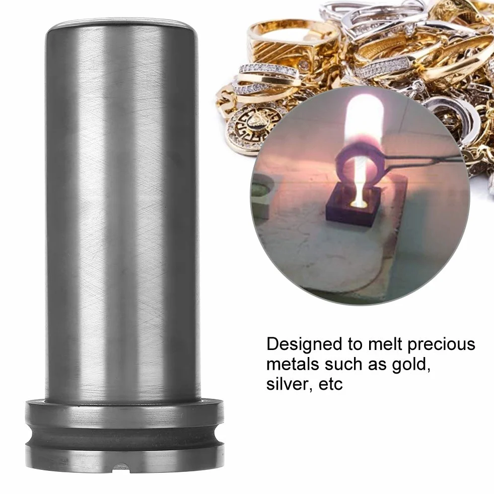 1 kg / 2 kg / 3 kg Hochreiner Graphittiegel Metallschmelze Gold Silber Schrottofen Gussform Schmelze Schmuck Werkzeuge Graphitguss Schmelze Barrenform für Gold Silber Metall(2kg)