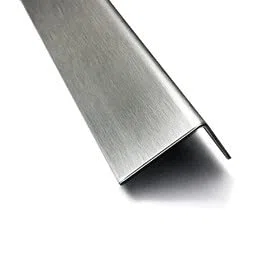 1 Edelstahl Winkel 90°-1 fach gekantet axb= 50 x 50mm 1,5 x 2.000mm Aussen Schliff Korn 320