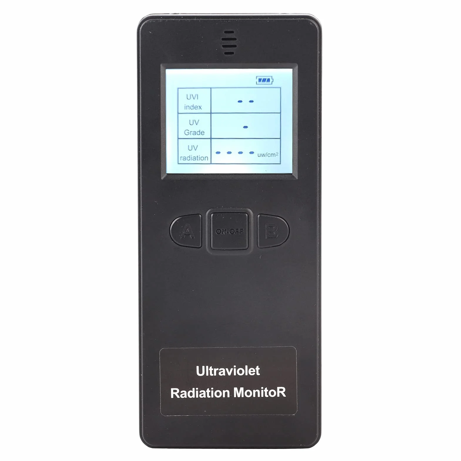 UV-Messgeräte, Digitales UV Messgerät für Tragbarer LCD UV Strahlungsdetektor, mit Temperaturanzeige, Messbereich 0–3000 W/cm², Mit LCD-Display, für UV Strahlen Heim Büro Innen und Außen