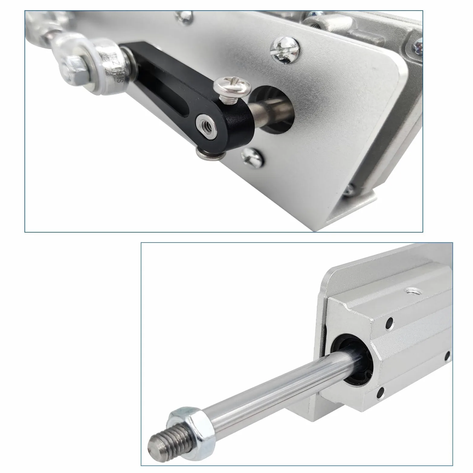 Hubkolbenmotor DC 24V Maximaler Schub 18kg Einstellbarer Hub 3cm-15cm 120rpm mit Drehzahlregler (24V150mm120rpm)