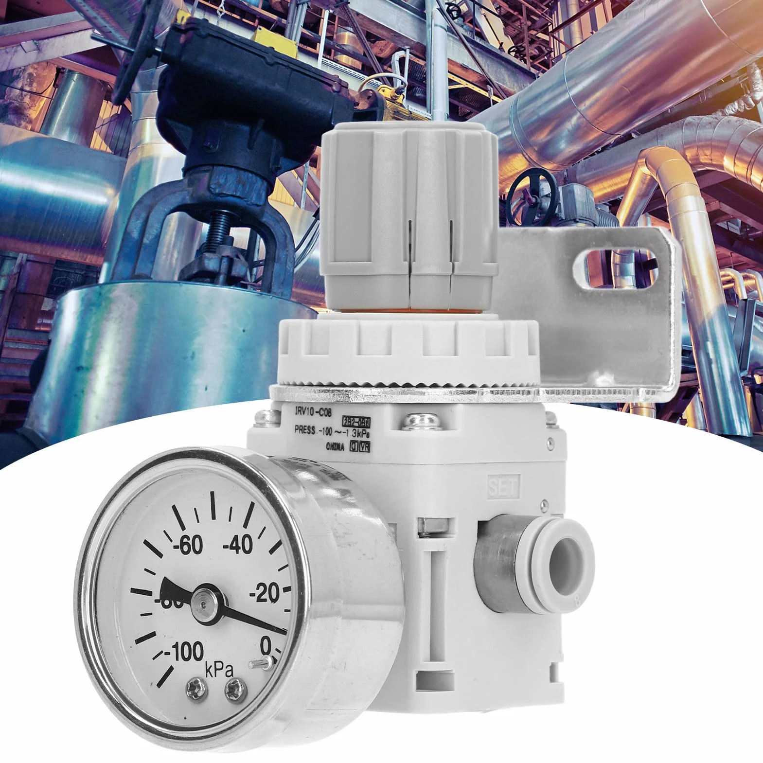 Luftdruckregler vacuum regulator ABS Professional ?100 bis ?1 , 3 kPa pneumatischer Vakuumregler für Zuhause vacuum regulator valve Regolatori di pressione