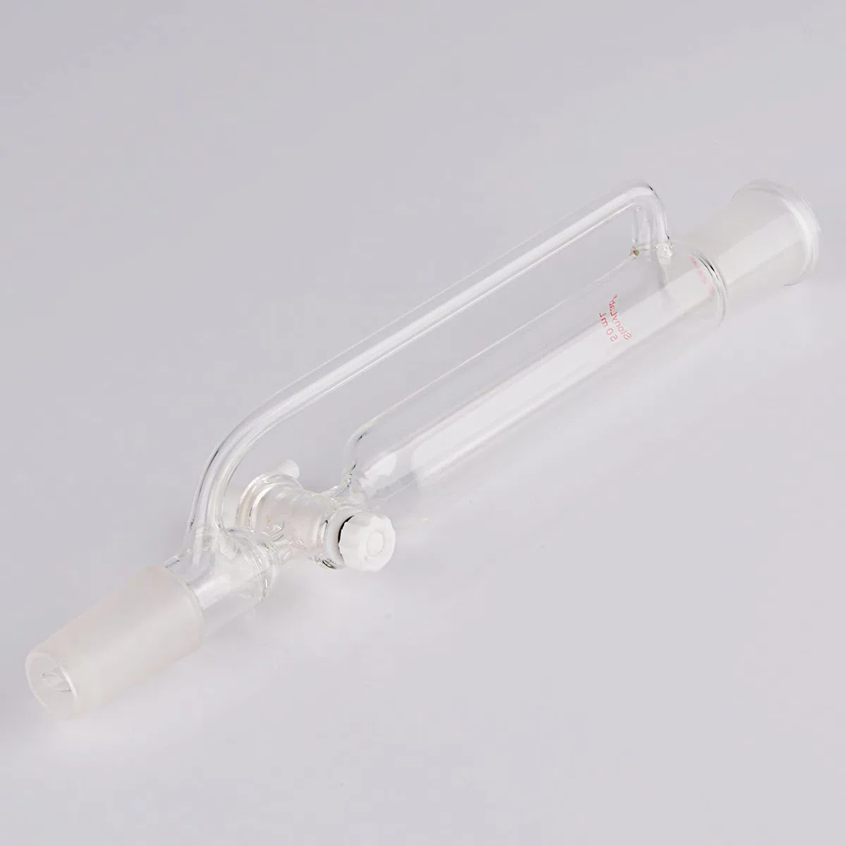 stonylab Druckausgleichender Tropftrichter, Borosilikatglas Tropftrichter, 24/40 Gelenk, 50ml mit PTFE-Absperrhahn für Labor (50ml)