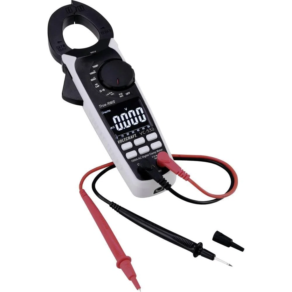 VOLTCRAFT VC-532 Stromzange digital CAT III 600 V Anzeige (Counts): 6000