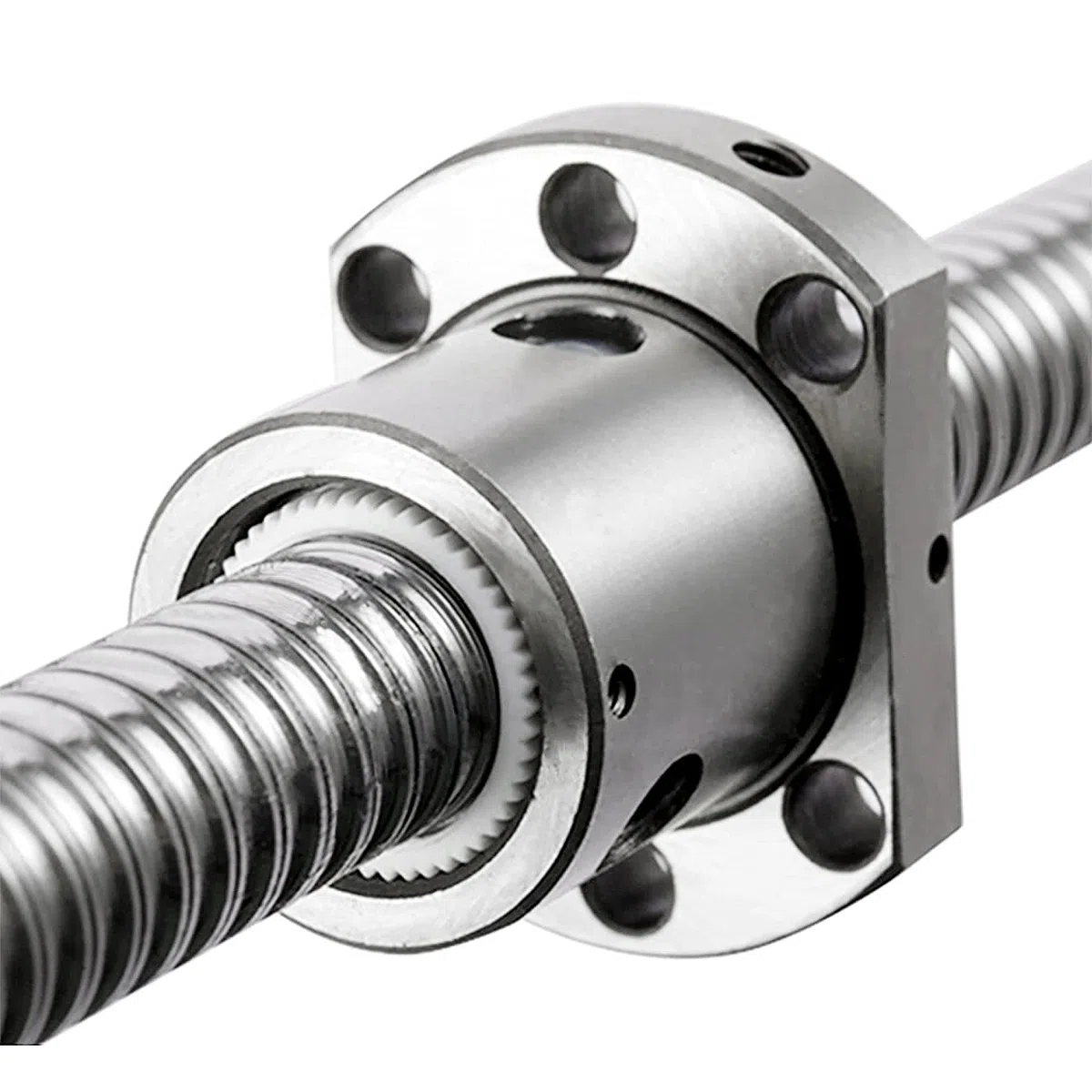 SFU1605 Kugelumlaufspindel 400mm, Gewalzte Kugelumlaufspindel-spielfreie Ballschraube ohne seitliche Endstützen für CNC 3D Printer Z Axis Silber