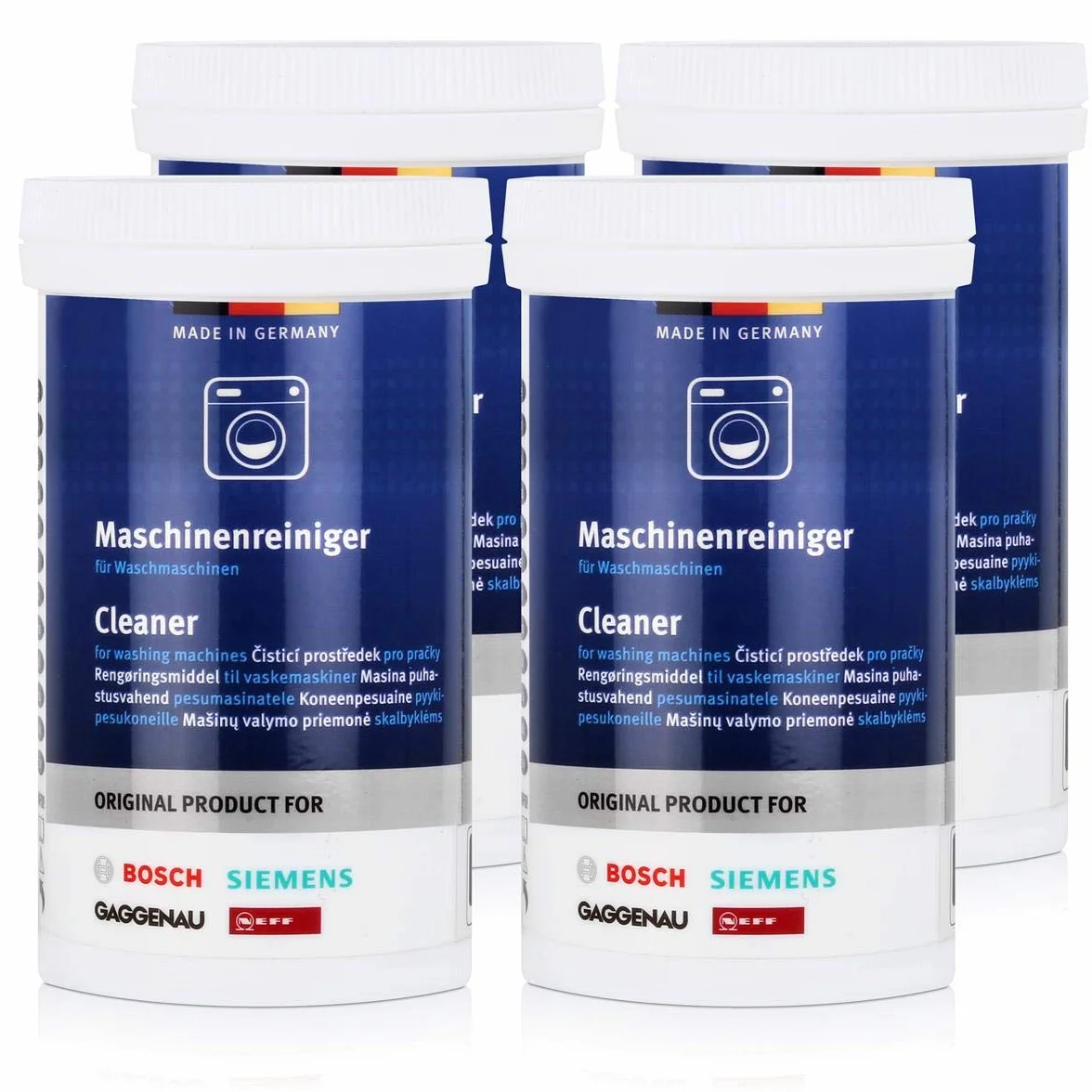 Bosch 311611 Original Waschmaschinenreiniger, 200 g, 4 Stück