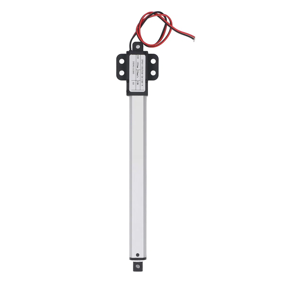 Jeffergarden Elektrischer Linearantrieb 24V Mit 150 Mm Hub, Robuste Aluminium-Schubstange Mit Automatischen Endschaltern Für Robotik, Heimautomation Und DIY Projekte