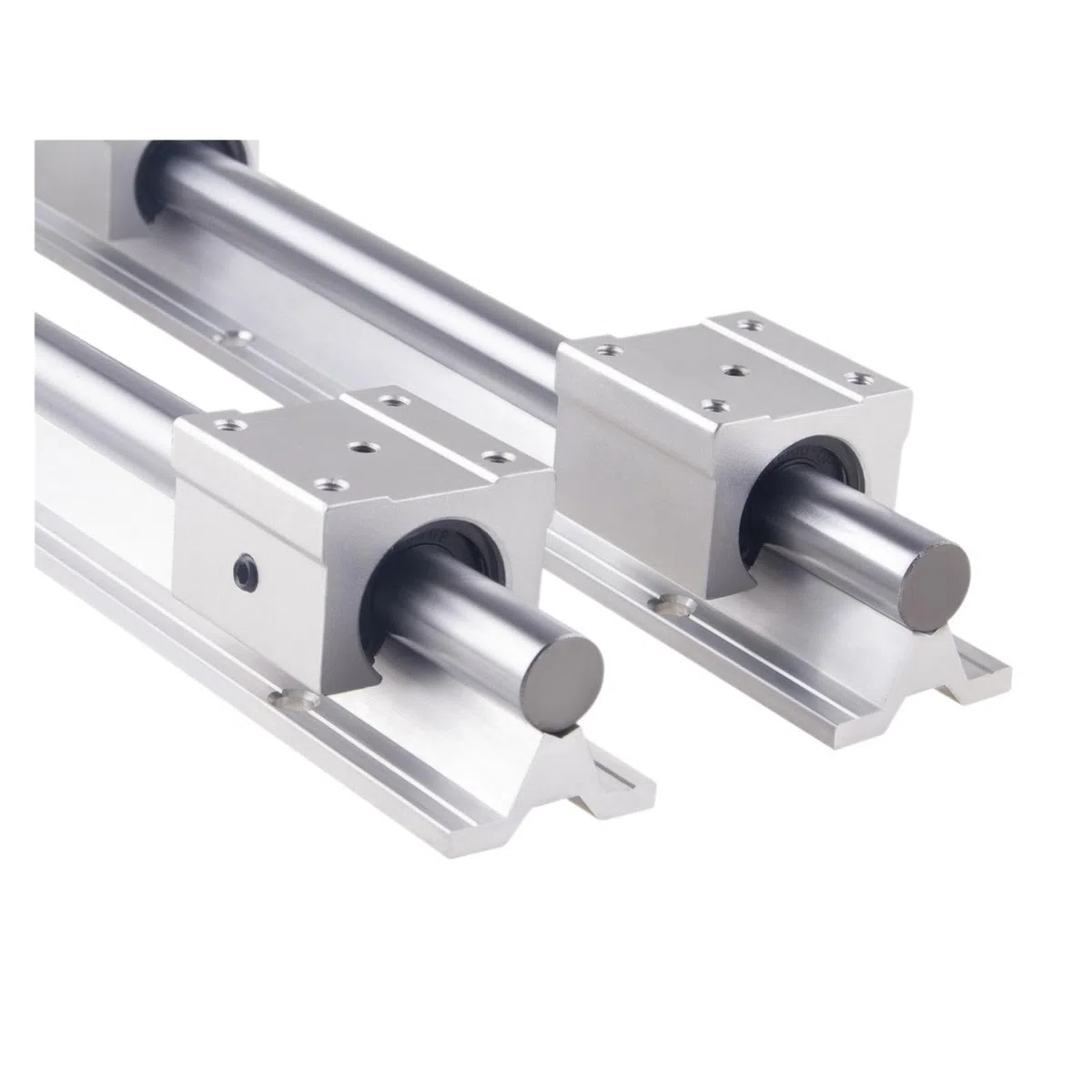 300 400 500 600 800 1000 1200 1300 1500 mm Vollständig unterstützte Linearschienen-Gleitwellenstange mit 4-teiligem Lagerblock(800mm)