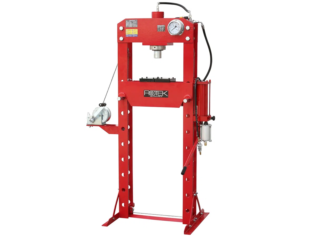 Rotek 30t Werkstattpresse WZWP-030MPV (manuell und pneumatisch)