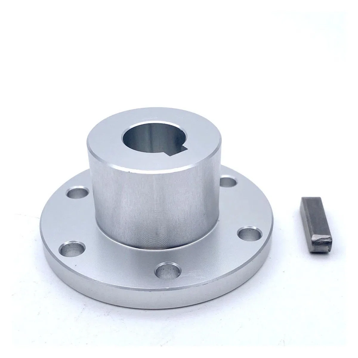 1PCS Flanschkupplung Aluminiumlegierung Durchmesser 5 6 8 10mm 12 14 15 16 18 mm Keilnutkupplung (Color : 15mm keyway, Size : A)
