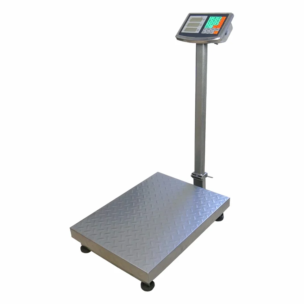 Plattformwaage bis 500 kg, elektronische Paketwaage, Ladenwaage, Postwaage, Digitalwaage, professionelle Wägeplatte, wagPRO P500 HDWR