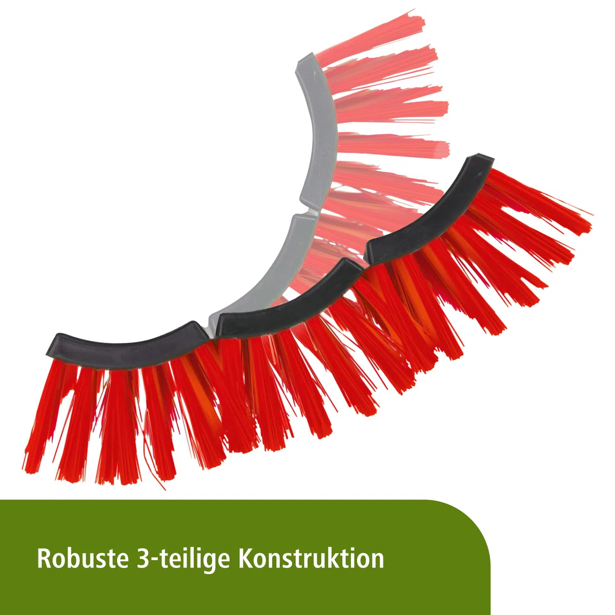 Kerbl Kratzbürste flexibel, Viehbürste, Rinderbürste, rot, 5,5cm Polyamidbürsten, 30x9,5x43cm, Rinder, Kälber, Pferde, Fellpflege, inkl. Befestigung