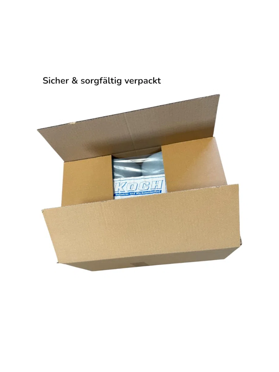 2x Putzrolle blau 3-lagig | 1000 Blatt | 33x36 cm | extra saugstark | Industrie & Werkstatt Putztuchrolle VERLEIMT Putzpapier | 500 Blatt pro Rolle