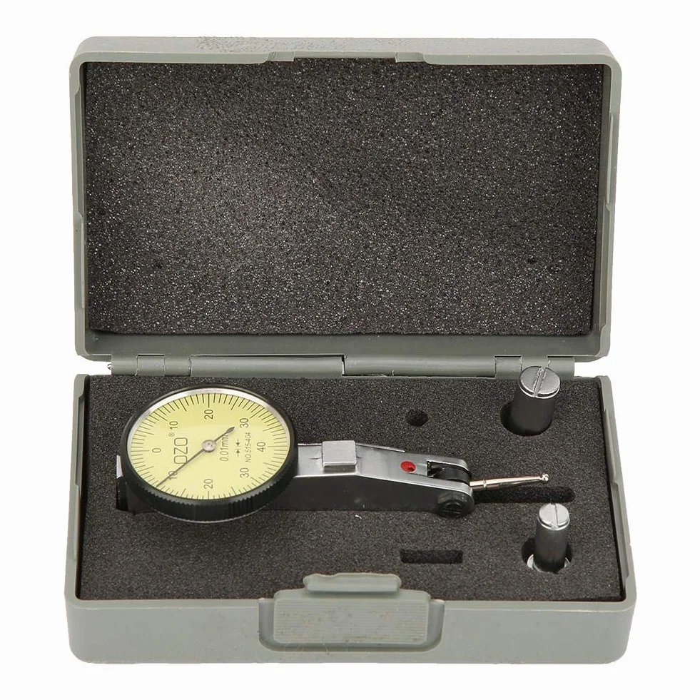 0,01 mm flexibler Präzisions-Messuhr-Testanzeiger 0-0,8 mm metrischer Messuhrensatz zum Messen von schmalen oder konkaven Objekten