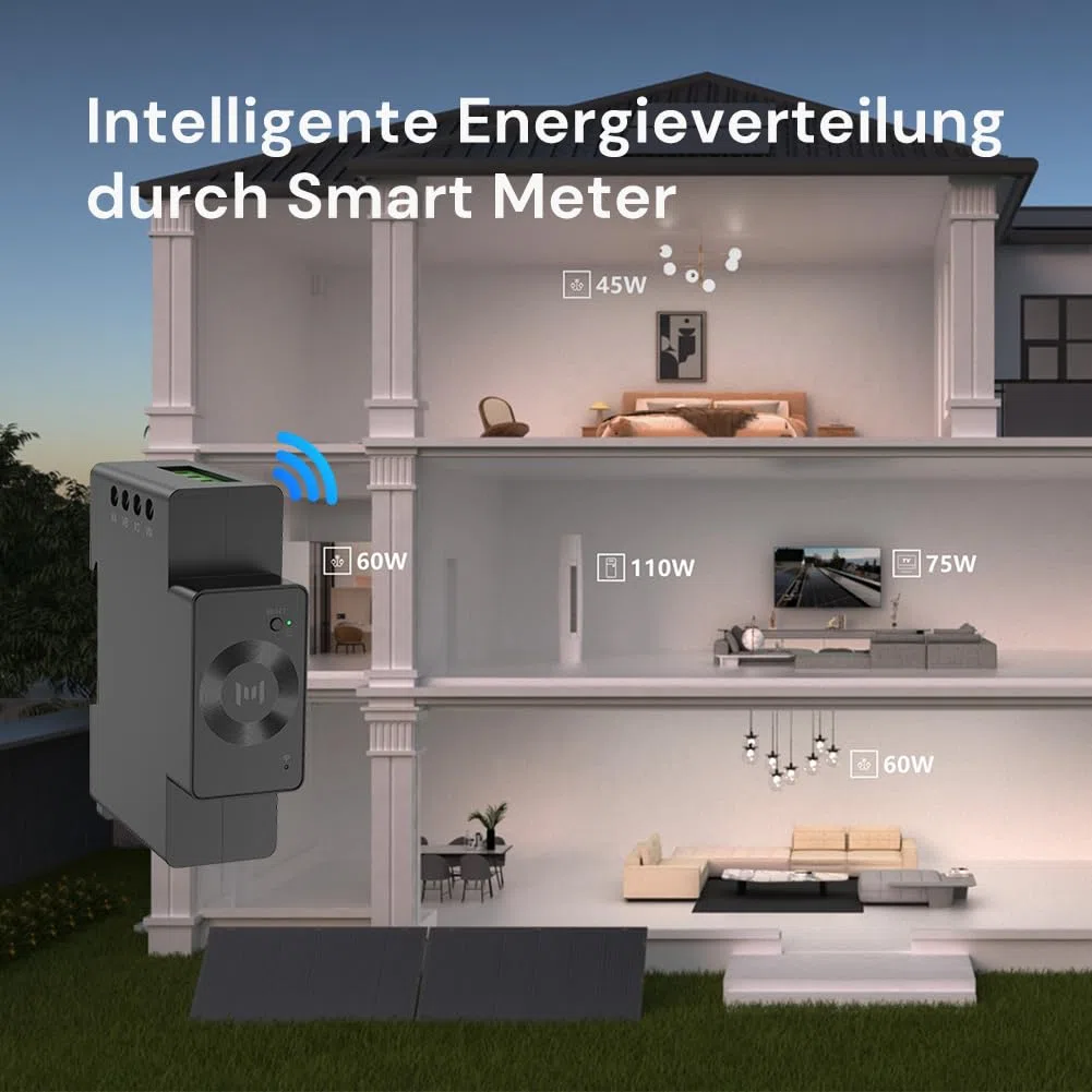 Marstek Jupiter C Plus CT002 3-Phasen Intelligenter Zähler: Smarter Meter für Drei- oder Einphasenanlagen, 0% MwSt, Unterstützt WLAN, Bluetooth, Photovoltaikbereit, Schnelle Anpassung