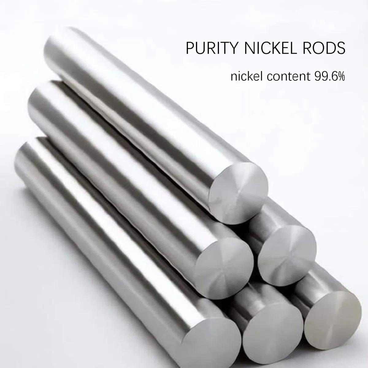 TEN-HIGH 1 Stück Nickeldraht Hochreiner Verarbeitete Nickelstab für die industrielle Fertigung Experimente,Durchmesser 5mm,Länge 100mm