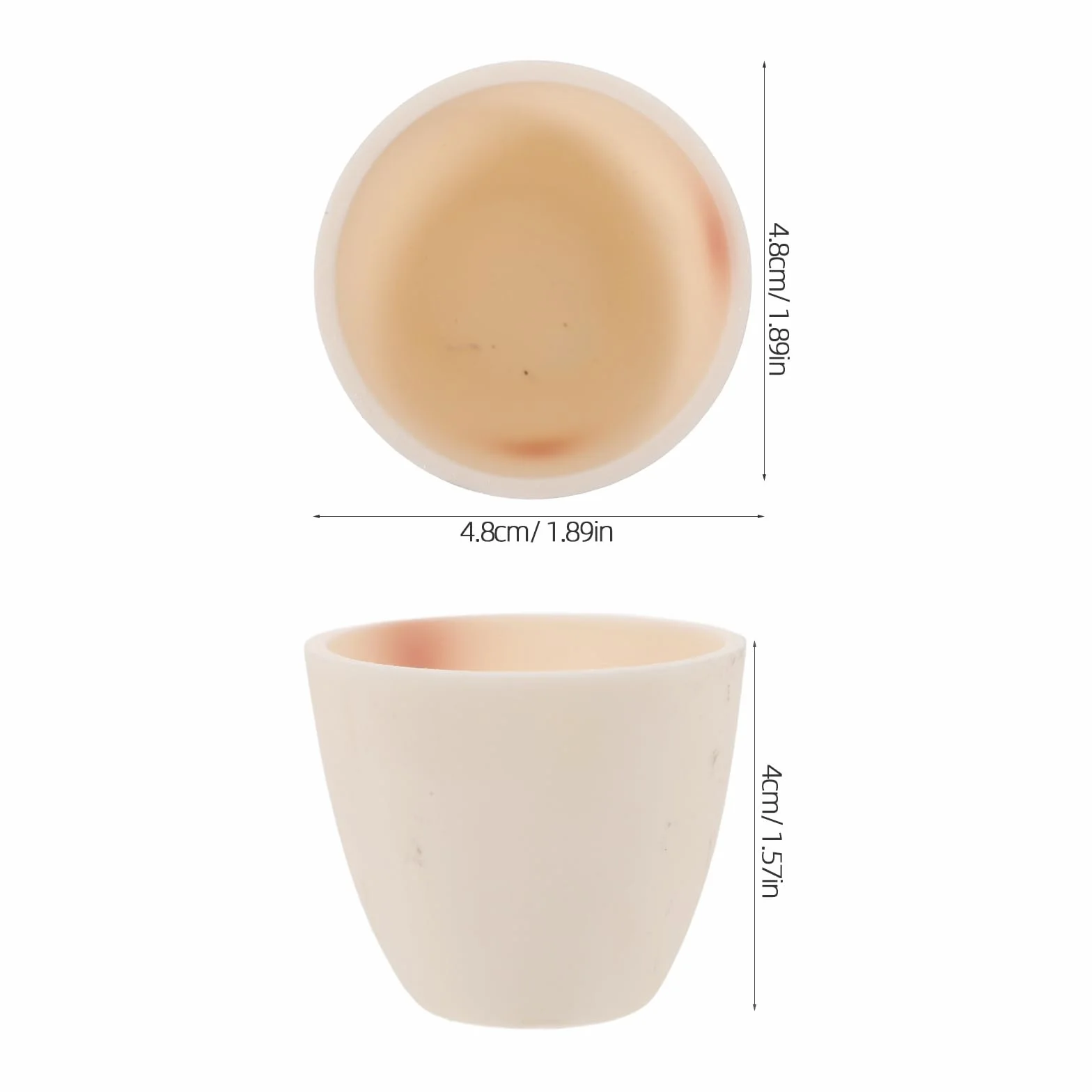iplusmile Keramiktiegel Laborzubehör 4.80X4.80X12.00Cm Labortiegelbecher Aus Keramik Für Laboranalysen Und Schmelztiegel Anwendung