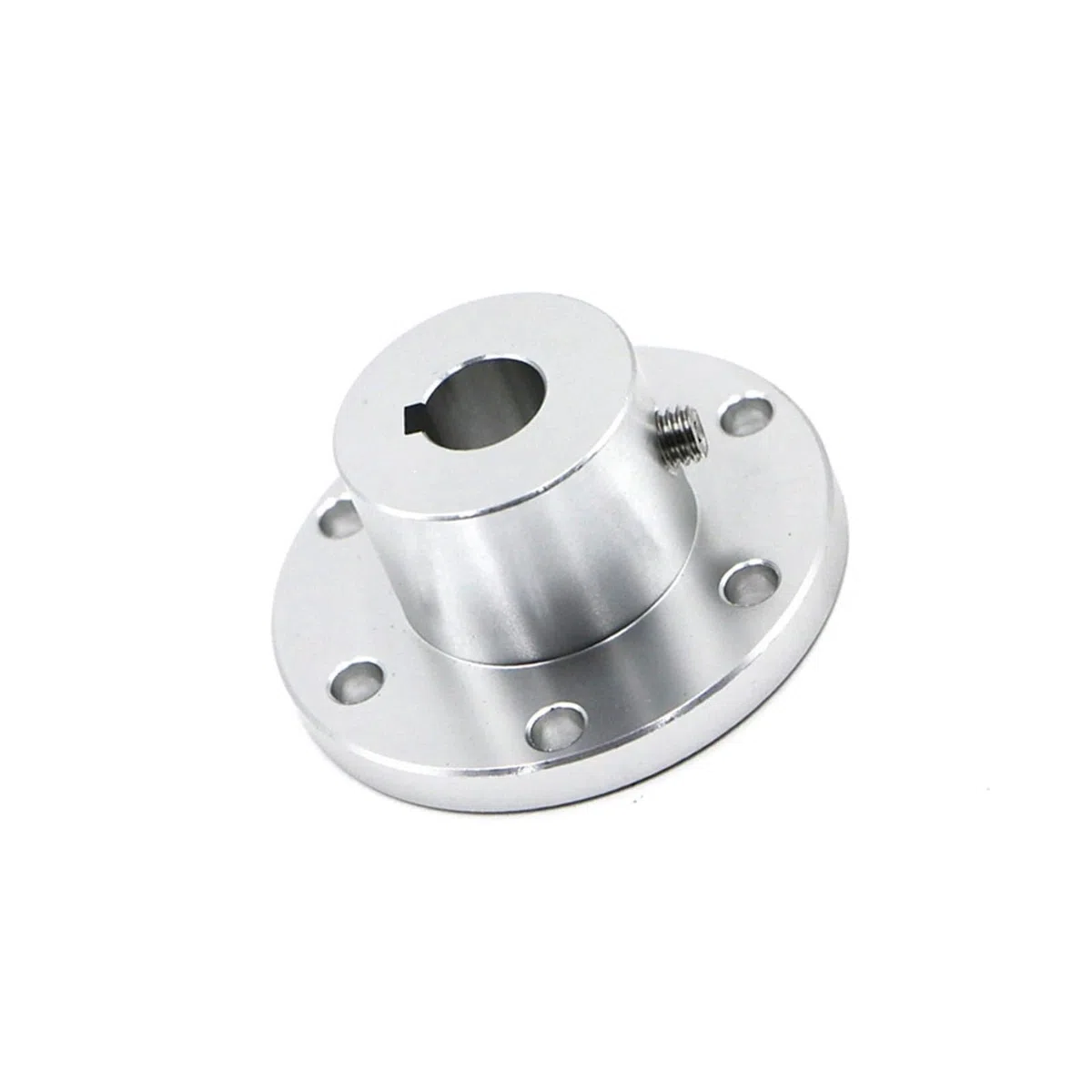 1PCS Flanschkupplung Aluminiumlegierung Durchmesser 5 6 8 10mm 12 14 15 16 18 mm Keilnutkupplung (Color : 15mm keyway, Size : A)