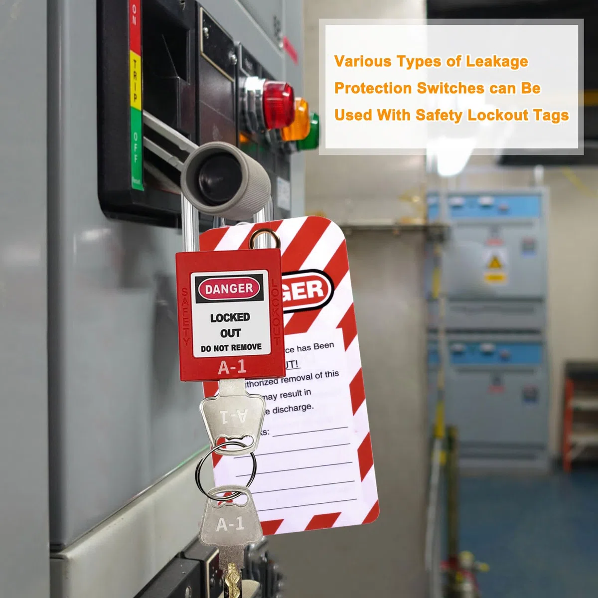 Lockout-Tagout-Kit, Lock-Out-Tagout-Kits, elektrisch, Lloto-Kit | OSHA-konformes Lockout-Set, Aussperrschlösser und Schlüssel, Aussperrschild, Loto-Kit, Lockout-Tagout, Loto-Schlösser
