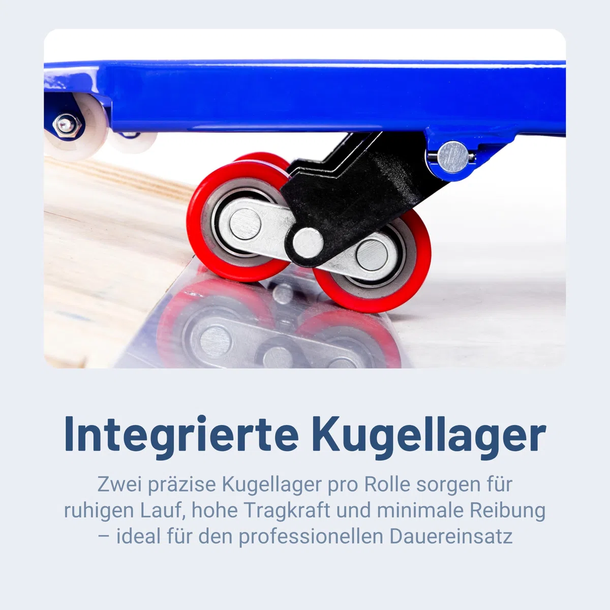 4 Stück Lastrolle Polyurethan (PU) rot 80x70 mm Achse 20mm Laufrolle Rad Hubwagen Rollen inkl. Kugellager Gabelhubwagenrolle Hubwagenrollen