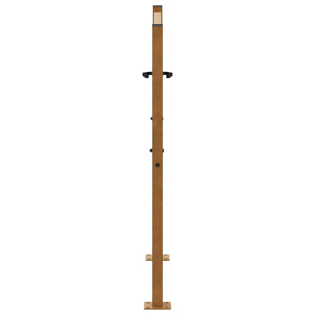 vidaXL Gartentor 100x100 cm Wetterfester Stahl Flammen-Design, Zauntor, Outdoor Tor, Eisentor, Sicherheitstor, Einfahrtstor, Metall Zauntor