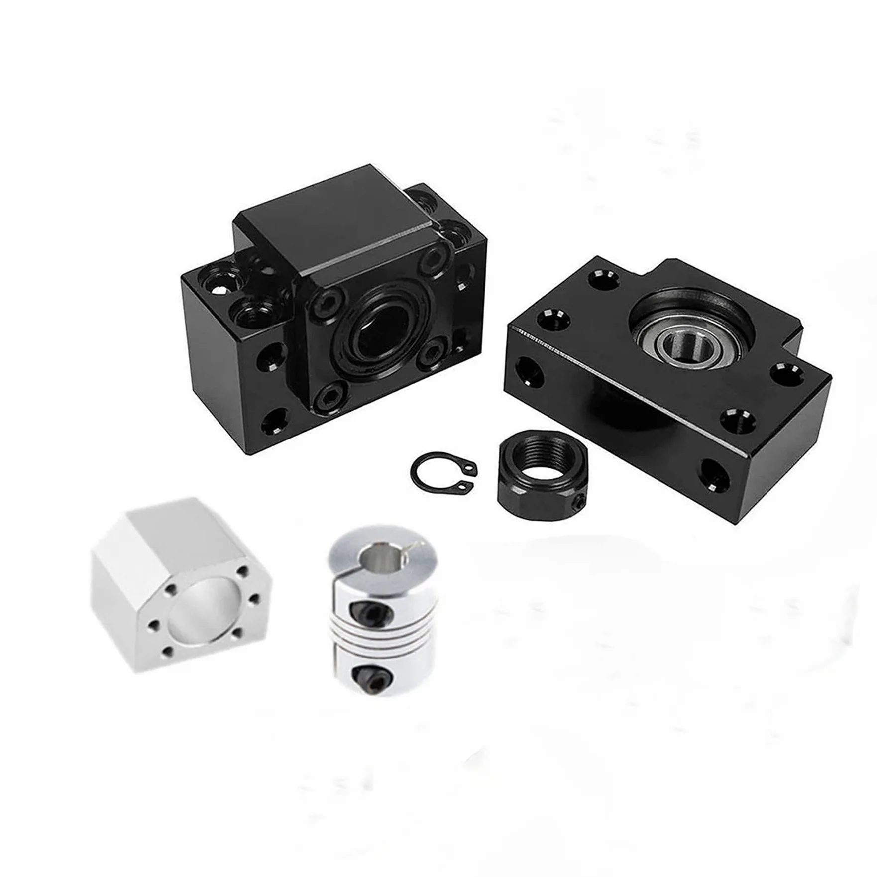 SFU1605 1500 mm Kugelumlaufspindel RM1605 + Kugelgewindemutter mit BK12 / BF12 Unterstützung, DSG16H Muttergehäuse und Schrittmotor für Nema 23 für CNC-Maschine