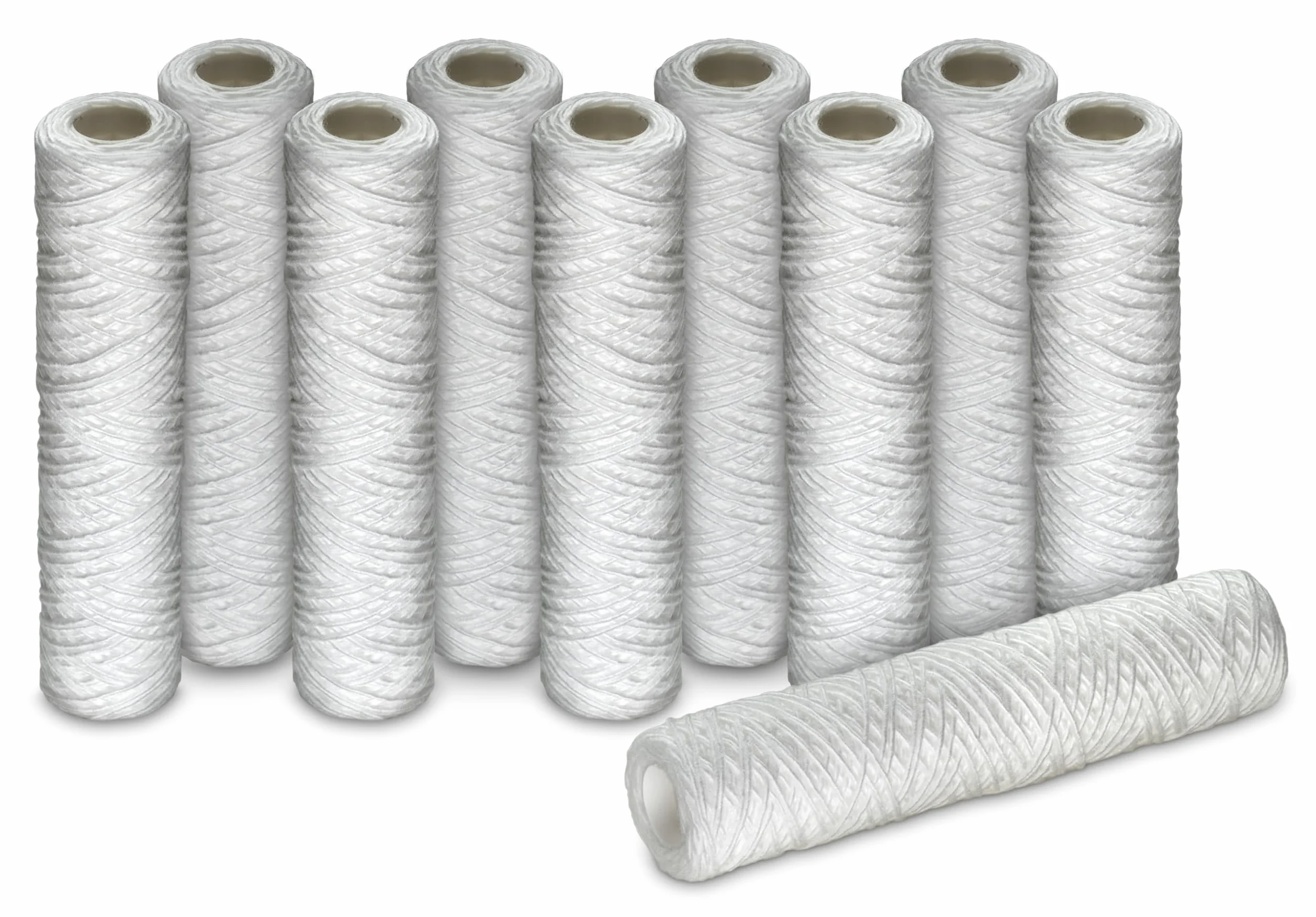 WK Filterkartusche 25,4 cm (10 Zoll), mit umwickeltem Draht, 50 Mikron, sauberes und sicheres Wasser, für den privaten und gewerblichen Gebrauch, Packung mit 10 Stück