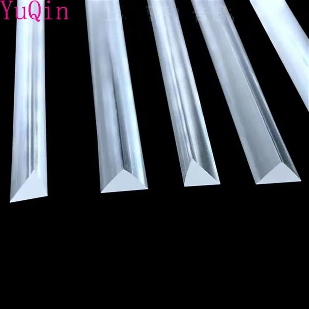 30 Stück Acryl-Dreiecksstreifen – 3 mm und 5 mm PMMA-Lichtleiterstäbe – transparentes 500 mm gleichschenkliges rechtwinkliges Dreieck(3x3x500mm)