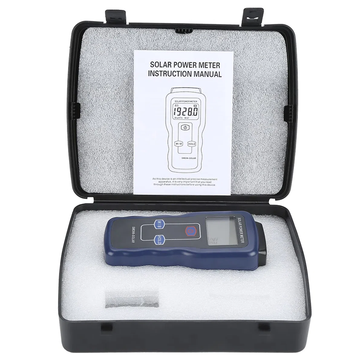 Digitales Handheld-Uv-StäRke-SonnenlichtmessgeräT, W/M² und Btu Solarleistungsmesser, SonnenlichtstrahlungsmessgeräT für Meteorologie, Landwirtschaft, Physikalische und Optische Experimente Usw