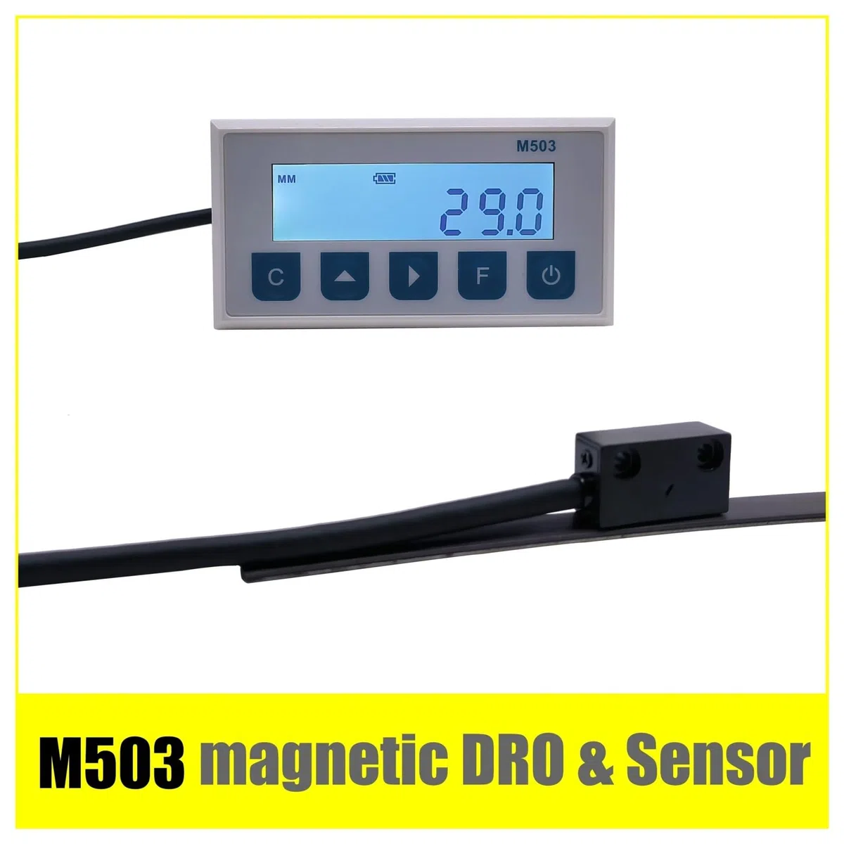 Magnetische Skala DRO Display Integrierte Embedded Magnet Messsystem Magnetband mit Fleck Gürtel Profil Holzbearbeitung,Digitales DRO(M503 Display Sensor)