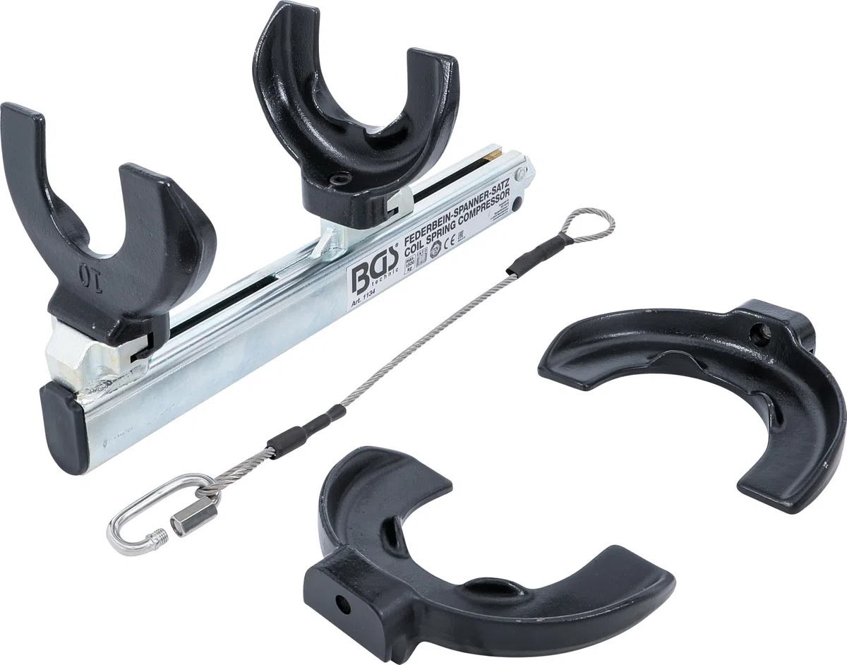 BGS 1134 | Federspanner-Satz | 1500 kg | Fahrweksfeder | Montagespanner |Federbein | Federbeinsysteme